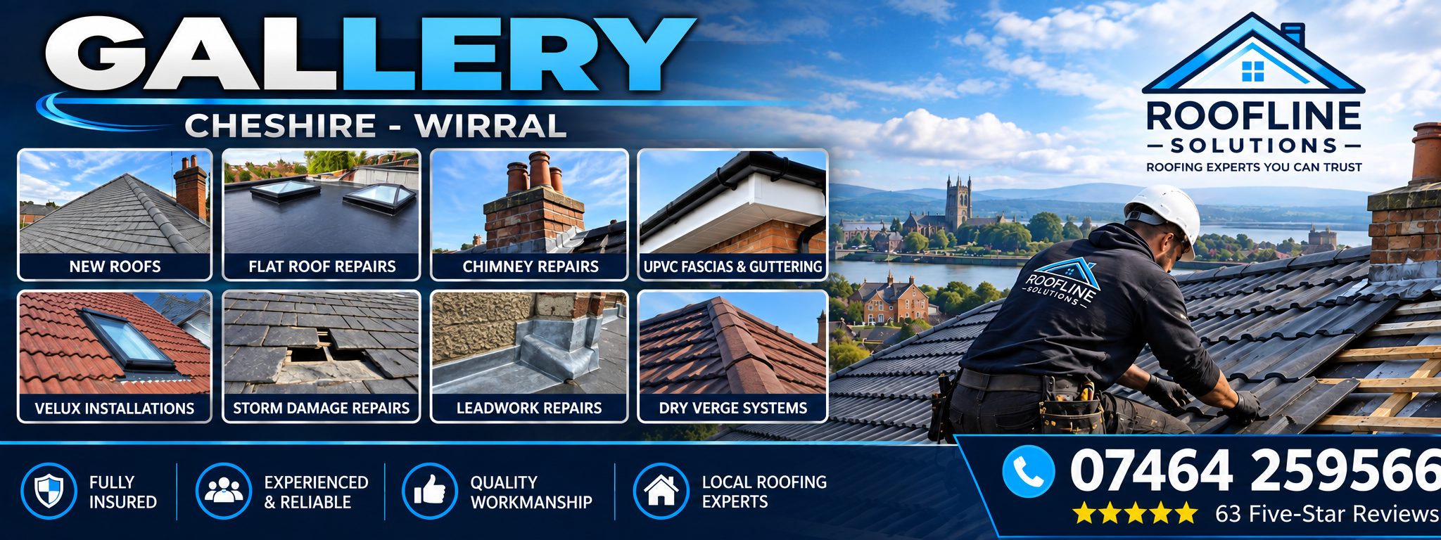 Roofing photo gallery, Cheshire and Wirral - Roofline Solutions