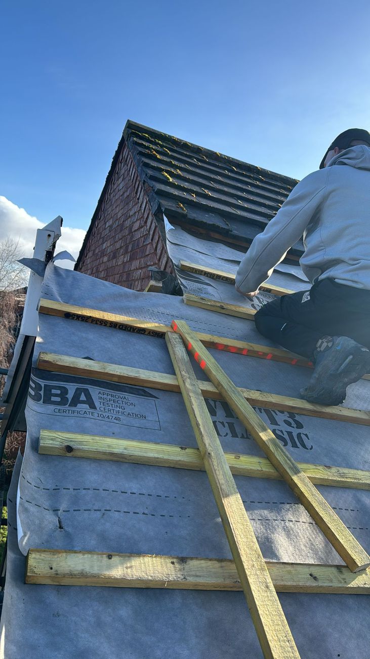 Roof repair project in Chester by Roofline Solutions