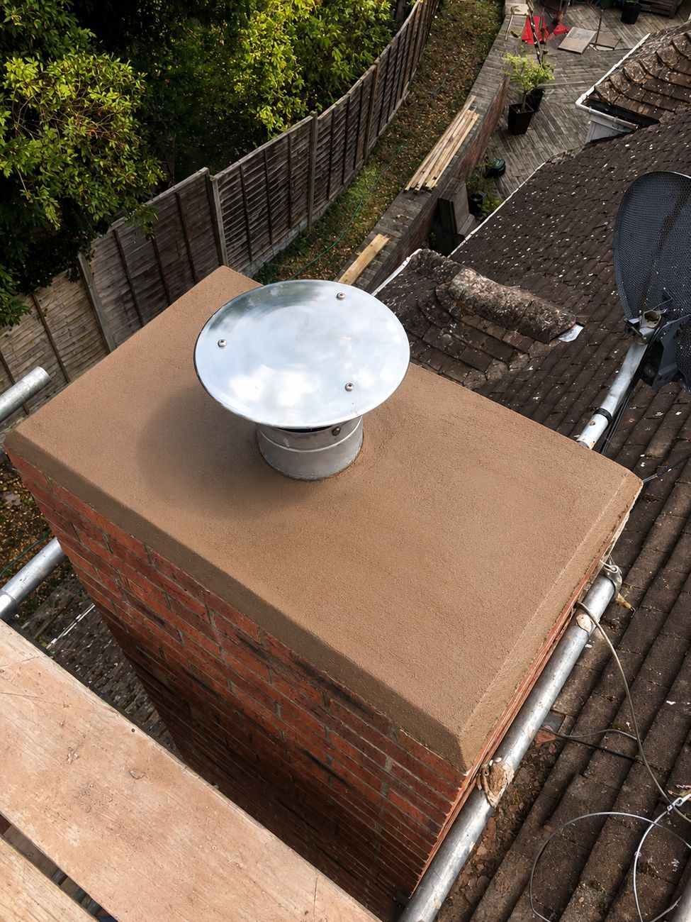 Chimney repair project on the Wirral by Roofline Solutions