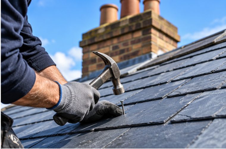 Chimney flashing, leadwork and repointing