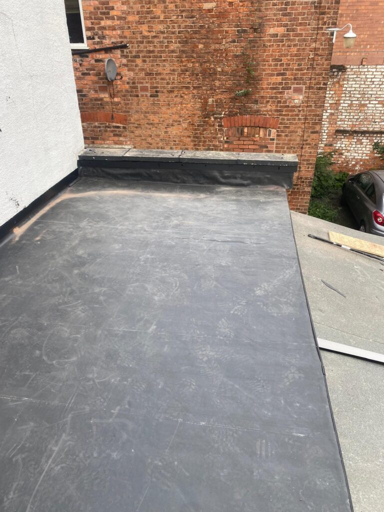 flat roof replacement rubber roofing Chester