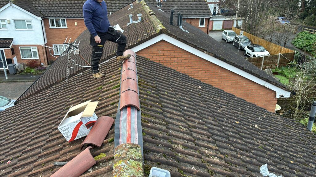 Dry Ridge Tile Installation in Chester