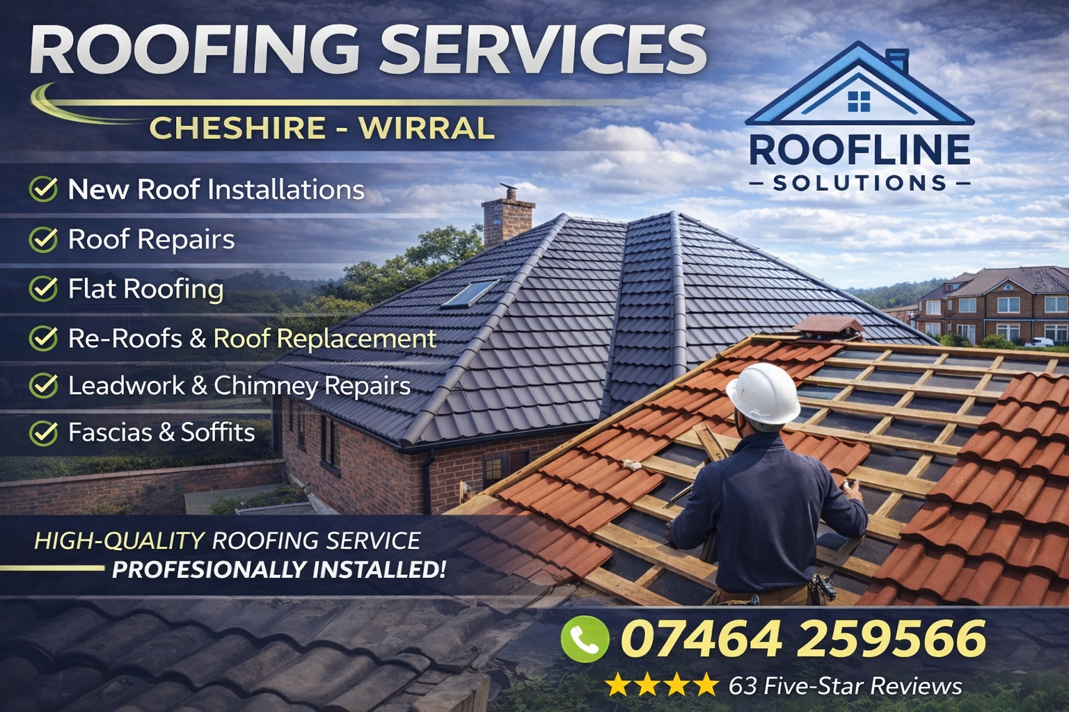 Roofing services cheshire and wirral