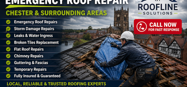 need an urgent emergency roof repair in chester