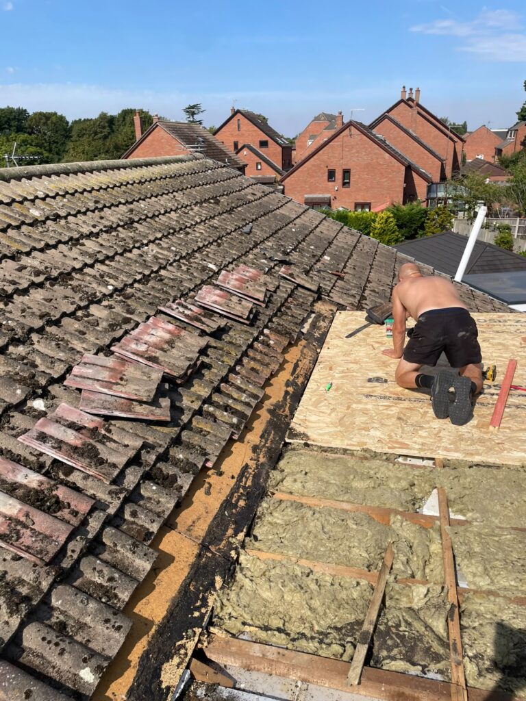 New rubber flat roof Chester